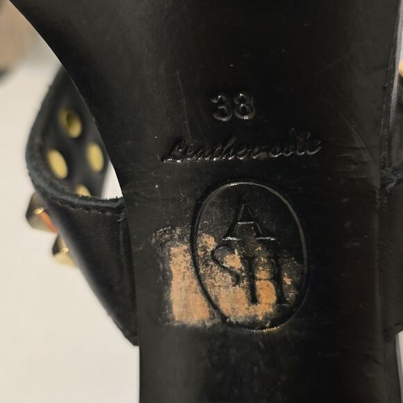 Ash Black Heeled Mules Sandals Size 8 EUR 39 - Picture 6 of 9